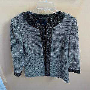 Preston & York black and white printed blazer jacket SIZE 8